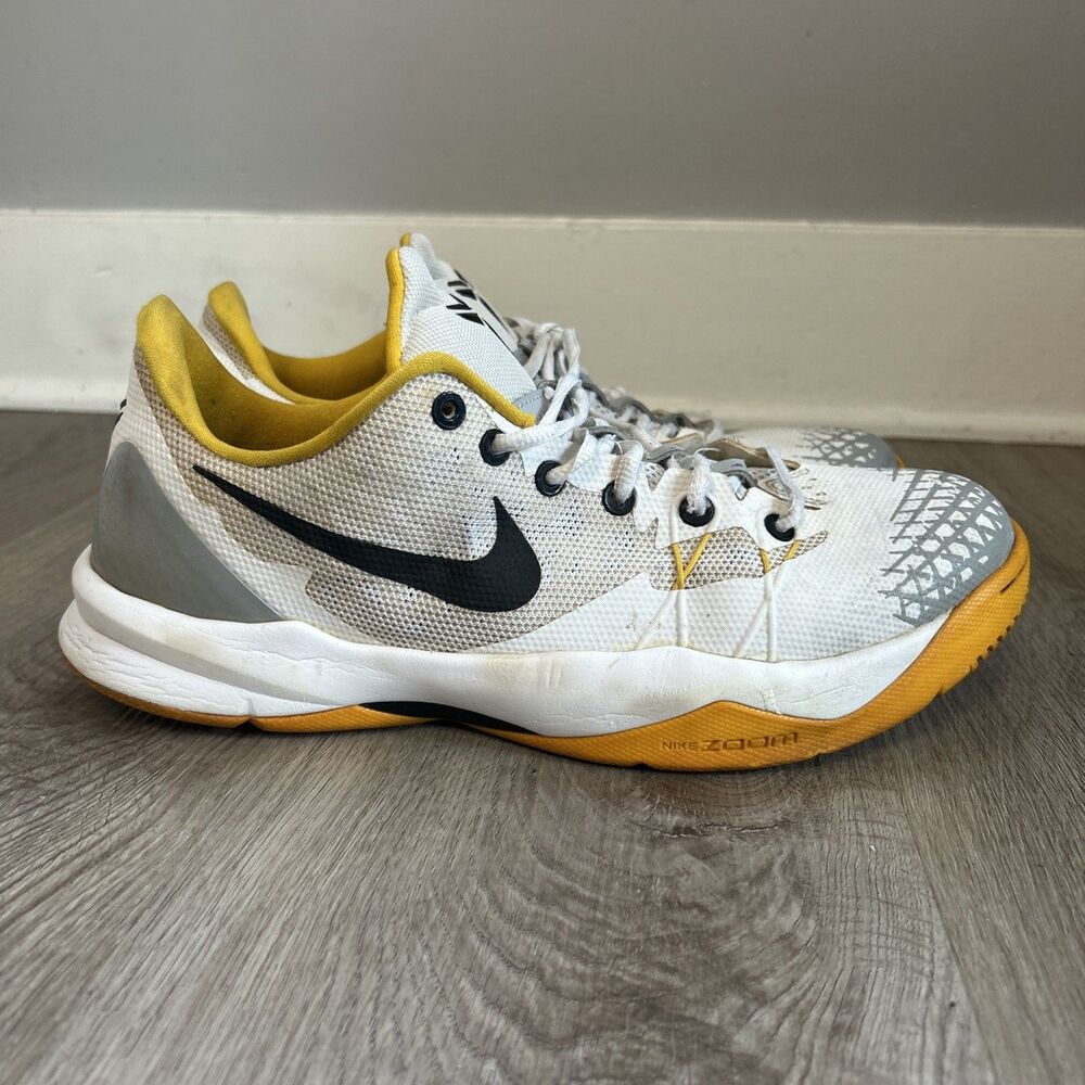 Nike Kobe Zoom Venomenon 4 Shoes Men’s Size 11 White Yellow Sneakers 635578-107